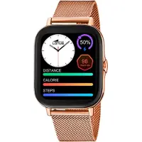 Lotus Smart Watch 50045 1 Damen Edelstahlarmband 44.2 mm Gehäuse Fitness Uhr Pulsuhr Blutdruck Körpertemperatur Musiksteuerung rechteckiges Design