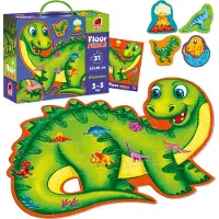 Roter Käfer Puzzle-Bodenbelag mit 31 Teilen. Dinosaurier