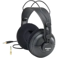 Samson SR950 Professioneller Studiokopfhörer, schwarz, Medium