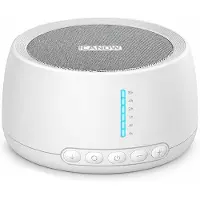 Novzep White-Noise-Gerät, Schlafgerät mit Nachtlicht und 30 Sounds, Einschlafhilfe für Baby und Erwachsene, 1200 mAh, Timer 30/60/90 Min