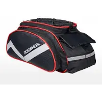Roswheel D14541 Fahrrad-Gepäckträgertasche schwarz-rot
