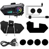 FEELNEEDY Motorhelm Intercom Bluetooth - Headset Doppelte Ruisonderdrukking - Handsfree Bellen für Motorrijden