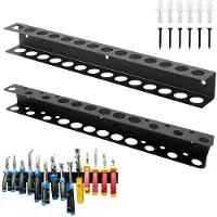 Famanu Wandhalter 2 Stück - 40CM Schraubendreher- und Tangenhalter für Werkbank