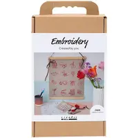 Creativ Company Kreativ Set Sticken, Hängedekoration, Flachs