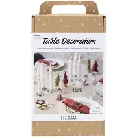 Creativ Company Kreativ Set Tischdeko Engel, Weihnachtsbäume, Sterne, Sortierte Farben 70