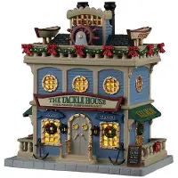 Lemax Das Tackle House-Fischrestaurant, inkl. Adapter 44338, 100 mA (weiß) Ornament (wit)