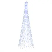 Syfax LED-Weihnachtsbaum 300 cm 350 LEDs Blau Eisen Schwarz