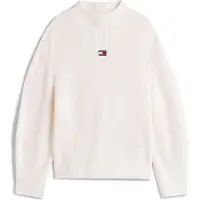 Tommy Hilfiger Pullover Badge DW0DW21676 Écru Relaxed Fit