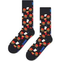 Happy socks Socken Hamburger Unisex Black / White / Red / Yellow-Schuhgröße 36 - 40