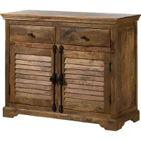 MASSIVMOEBEL24.DE MASSIVMOEBEL24 Sideboard Mango 110x45x90 dunkelbraun geölt RODEZ #119