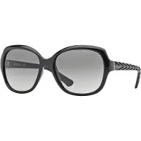 Vogue eyewear VO2871S Damen-Sonnenbrille Vollrand Quadratisch Kunststoff-Gestell, schwarz