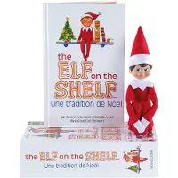 The Elf On The Shelf Weihnachts-Elf Junge französisch mit Buch - magisches Spielzeug