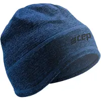 Cep winter run beanie, unisex dark blue melange