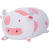 Unyqoos Plüsch-Kuh Kuschelkissen 40×27×21 cm, gefülltes Plüschtier aus superweichem Elasthan mit Baumwollfüllung – Kuschelkissen für Kinder ab 3 Jahren