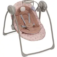 Chicco Babyschaukel Swing & Play mit 5 Geschwindigkeiten, Spielleiste, Melodien, Neugeborenen-Verkleinerer, 2 Rückenlehnen