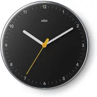 Braun BC 26 B schwarz Quarzwanduhr