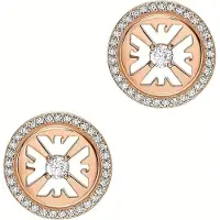 Emporio Armani Ohrringe - Emporio Armani Rose Gold-Tone Sterling Silver Stud - Gr. unisize - in Gold - für Damen