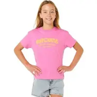 Rip Curl RipCurl Surf Puff Relaxed Tee- Girl super pink (4007) 14