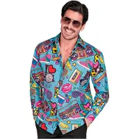 Widmann 80er JAHRE PARTY FASHION HEMD (Hemd), XXL