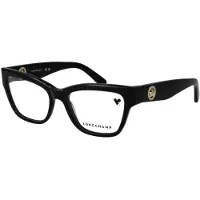 Longchamp Damen LO2743 001 Rahmen von BRILLEN Acetat Schwarz Cat Eye Normal Normal