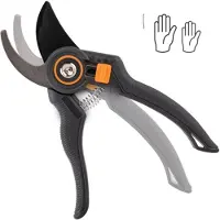 Bradas Bypass-Gartenschere V-SERIES anthrazit/orange