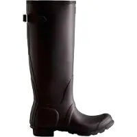 Hunter Damen Schwarz Original Gummistiefel mit verstellbarem Riemen-UK 5