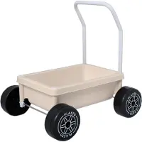 Plasto Lauflernwagen, Beige, Babyspielzeug