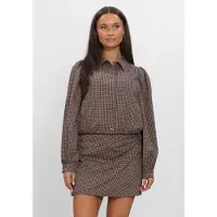 Aaiko Damen Jacken Sandy Check Vis 515 - Bruin - Größe S