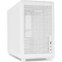 Nox Xtreme Hummer REFRESH, Mini Tower, PC, Weiß, ITX, micro ATX, SPCC, Stahl, Metall, Netz, 16 cm