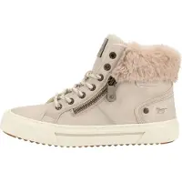 Mustang Damen Stiefelette Sneaker mit Plüscheinstieg 15M0112003, Größe:39 EU, Farbe:Beige