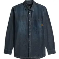 G-Star Raw Herren Hemden Regular 1-pkt Shirt L - Blauw - Größe M