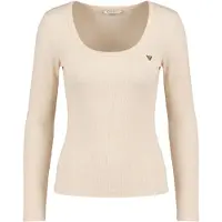 GUESS Bluse V4BP07 K8RT2 Écru Regular Fit