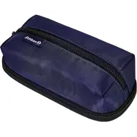 Pelikan Quattro Twill, Weiches Federmäppchen, Twill, Navy, Einfarbig, Reißverschluss, Erwachsene/Kinder