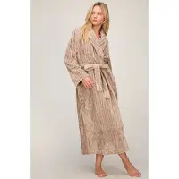 Hunkemoller Bademantel Jacqueared Fleece Beige