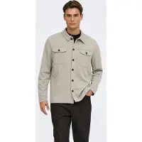 Only & Sons Langarmhemd "ONSNEWKODYL OVERSHIRT SWEAT NOOS" Materialmix, regular fit