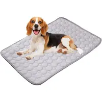 Achiount Kühlmatte für Hunde & Katzen (Grau) – Wasserdichte, langlebige Gel-Matte für erfrischende Abkühlung im Sommer