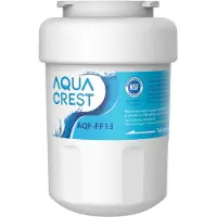 Aqua Crest Kühlschrank Wasserfilter Ersatz für GE SmartWater MWF MWFA MWFP GWF GWFA GWF01 101057A 101300A 300 Gallonen 6 Monate NSF 42 bleifrei