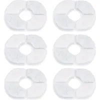 Merkloos Katzenfilter, 6 Stück - Runde Filter, 10,8 x 8,8 cm - Kompatibel mit Pawaboo 2,5L - Nicht gewebter Stoff - Aktivkohle - Fördert die Wasseraufnahme - Wasserfilter