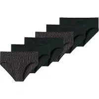 Schiesser Herren Slips, 6er Pack - "95/5", Supermini, Cotton Stretch, uni/gestreift