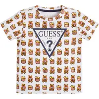 GUESS T-Shirt H1YT00 K6YW1 Weiß Regular Fit 74
