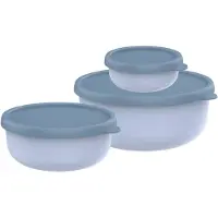 Mepal Abverkauf - Lumina Set Frischhaltedosen 3-teilig (250 + 750 + 1500 ml) - Nordic blue - Meal prep boxen