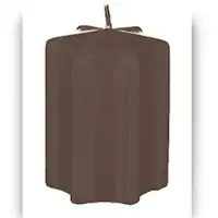 Kopschitz Kerzen Kerzen 4er Set Sternkerzen Adventskerzen, Adventskranz Mocca, 80 x 60 mm, 4 Stück (1 Set)