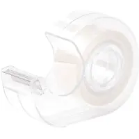 Deli Klebeband inkl. Abroller 18mmx6m doppelseitig weiß