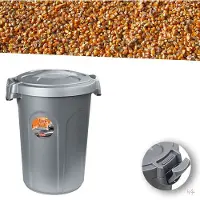 Stefanplast Zolux Lebensmittelbehälter Jerry 23 l 37x32x46 cm graue Farbe