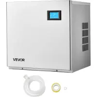 Vevor Gewerbliche Eismaschine - Kopf, 204 kg/Tag Edelstahl-Eismaschine mit geplanter Eisproduktion, Selbstreinigung, einstellbarer Dicke, ideal für Restaurant, Bar, Café, Hotel - Nur Kopf, 360 lbs/Tag