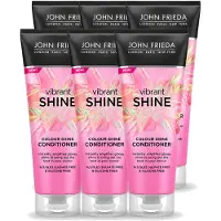 John Frieda 6 x Vibrant Shine Colour Conditioner - 250 ml - Vorteilspackung - 6 Stücke