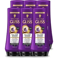 GLISS 6 x Full Hair Wonder Conditioner - 200 ml - Vorteilspackung - 6 Stücke