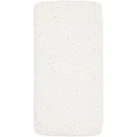Jollein Jersey Pretty Picnic – Flower Drops 150 x 70 cm, Weiss/Rosa