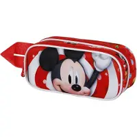 KARACTERMANIA Disney Micky Maus Twirl 3D Doppelfedermäppchen, Rot