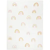 Little Olly Waschbarer Kinderteppich | Evi Rainbow Bunt | 120x170cm | Mehrfarbig | 3D | Mesh | Rechteckig | Kinder Teppich | Kinderzimmer